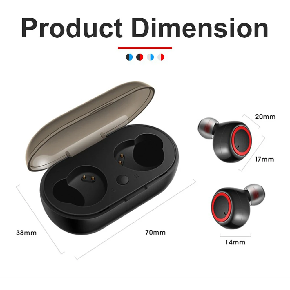 Беспроводные стереонаушники HFP/A2DP Bluetooth 5 0 Спортивная гарнитура DT-2 TWS наушники с