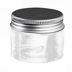 1 шт., коробка для косметики, банка для хранения, косметический пластиковый прозрачный контейнер, алюминиевая крышка, маленькая дорожная бутылка 3040506080100120150200 мл