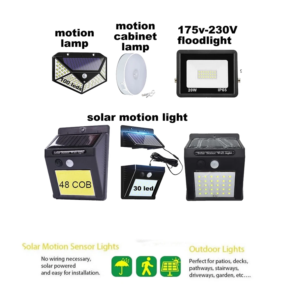 

Solar Powered Lamps LED Waterproof IP65 Sense Light Infrared Sensors Lamp Outdoor Fence Garden Lighting Pathway Wall indoor home