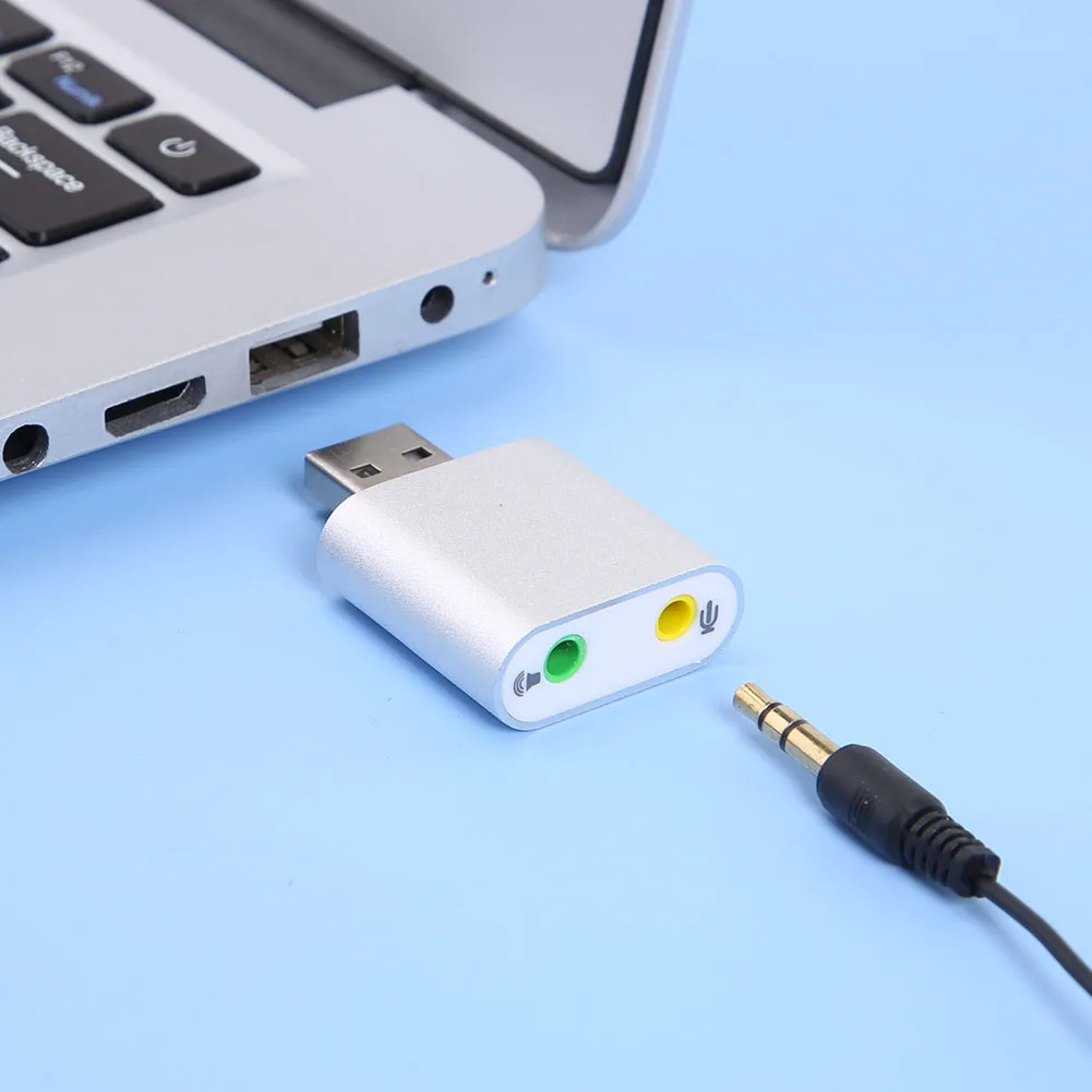 

Внешняя звуковая карта виртуального USB 7,1, звуковая карта USB с разъемом для наушников 3,5 мм для ноутбука, настольного ПК, компьютера