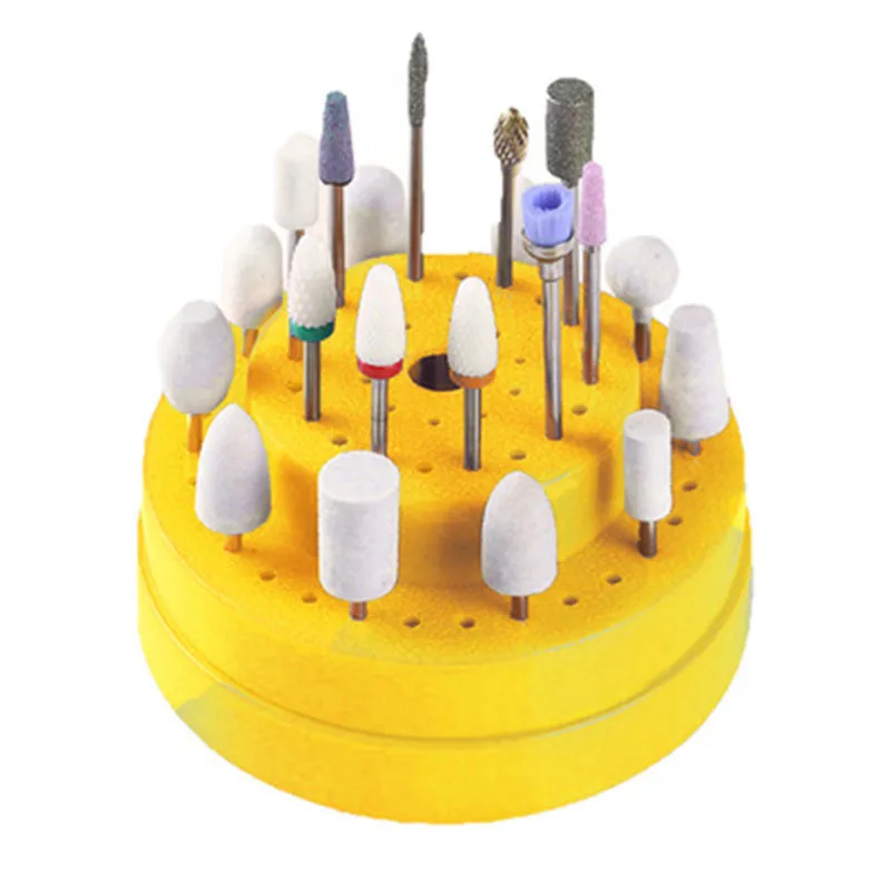 Фрезы для маникюра с 60 отверстиями пустой контейнер хранения подставка