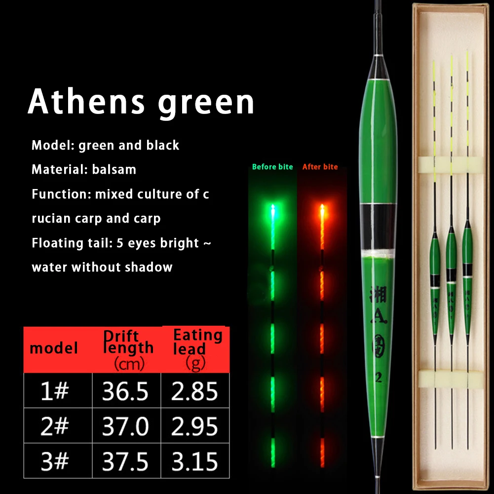 Умный поплавок для рыбалки светодиодный светильник сигнал перекуса цвета