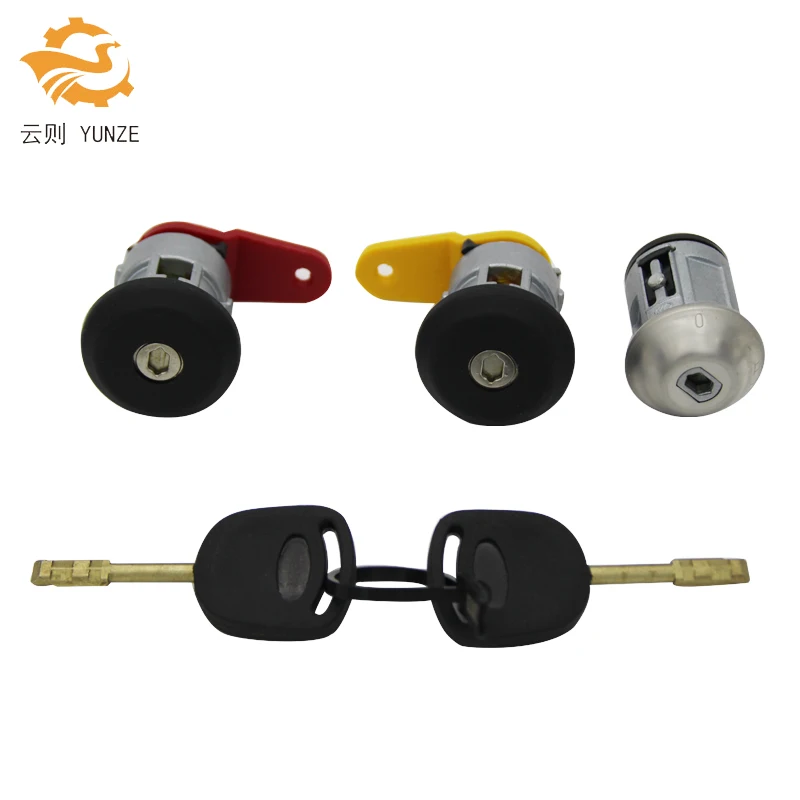 Полный комплект дверного замка 2 ключа полный новинка для FORD FIESTA 1989 2002|ford fiesta lock|ford