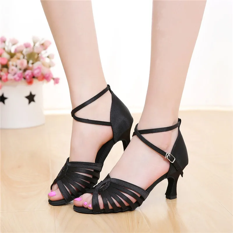 Женские танцевальные туфли SUN LISA для девушек на высоком каблуке сальсы Танго