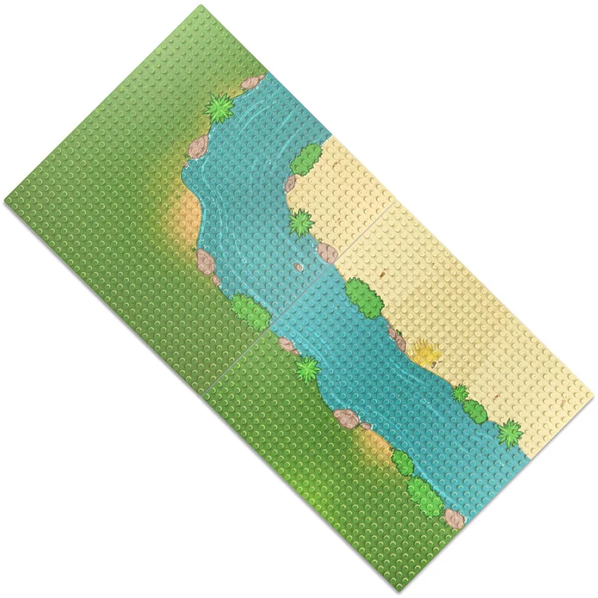 Single-Side Grass River 32*32 Dots Base Plate for Small Bricks MOC Building Block Toy Sets Models DIY Toys Children | Игрушки и хобби