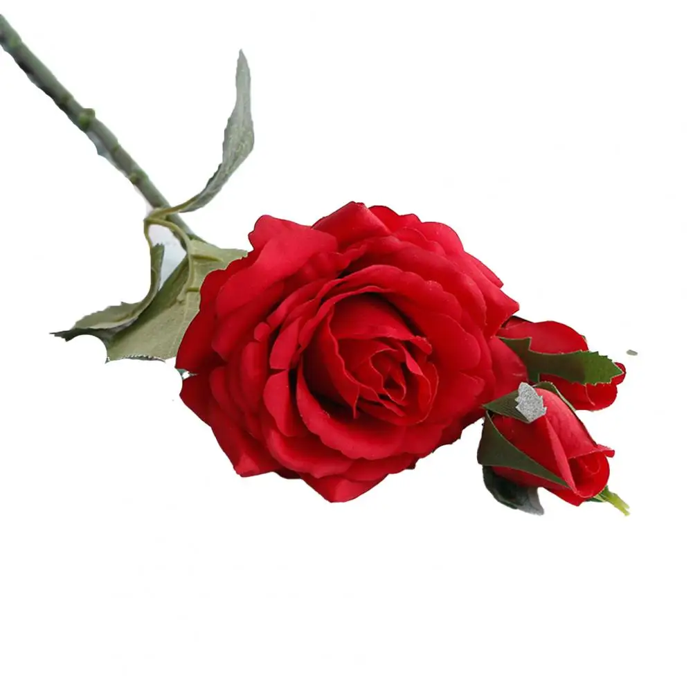 

Artificial Rose Flower Bright Silk Fake Flower Multi-purpose Wedding Home Decoration Flower Arrangement