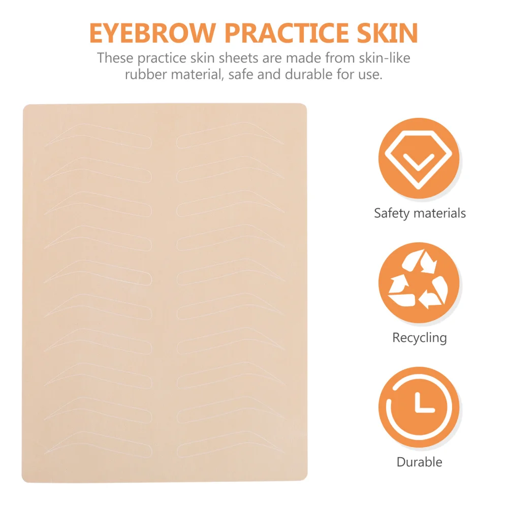 

6Pcs Skin Practice Sheet Ink Needed Microblading Practice Skin Sheets