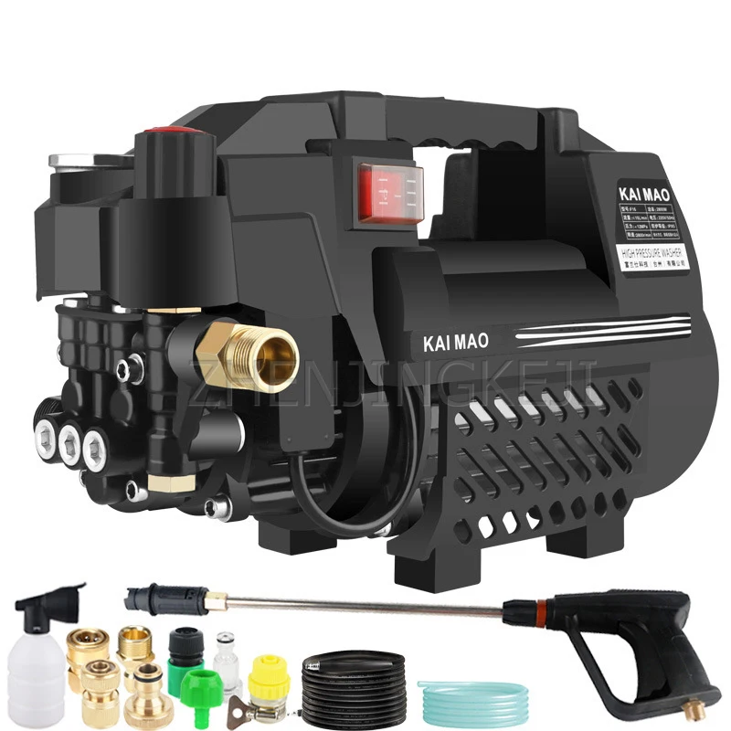 

2800W Small Portable Car Washer Pump Pressure Adjustable High Pressure Washer Multifunction Home And Commercial Cleaning Tools