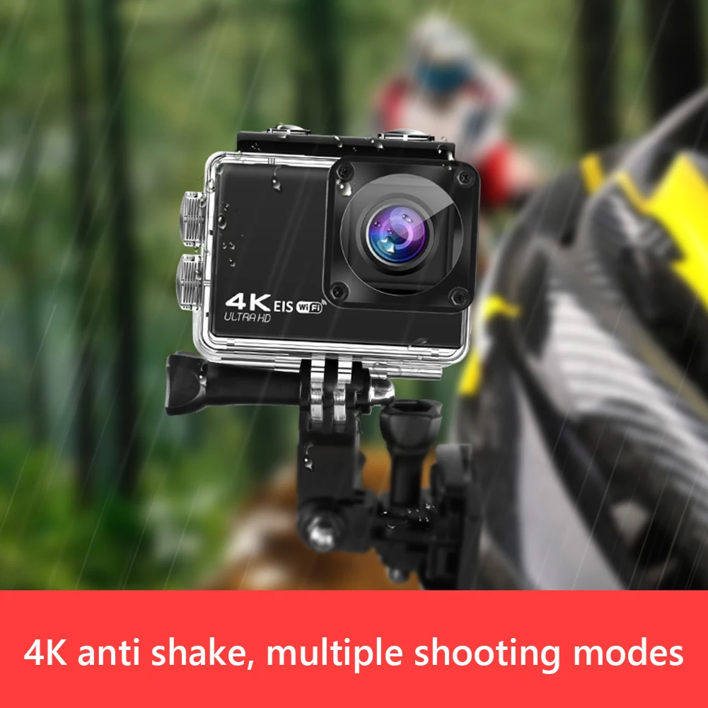 Оригинальный AT-Q37 в формате 4K UHD Wi-Fi EIS экшн Камера с чипом 4k/30fps 1080p/60fps