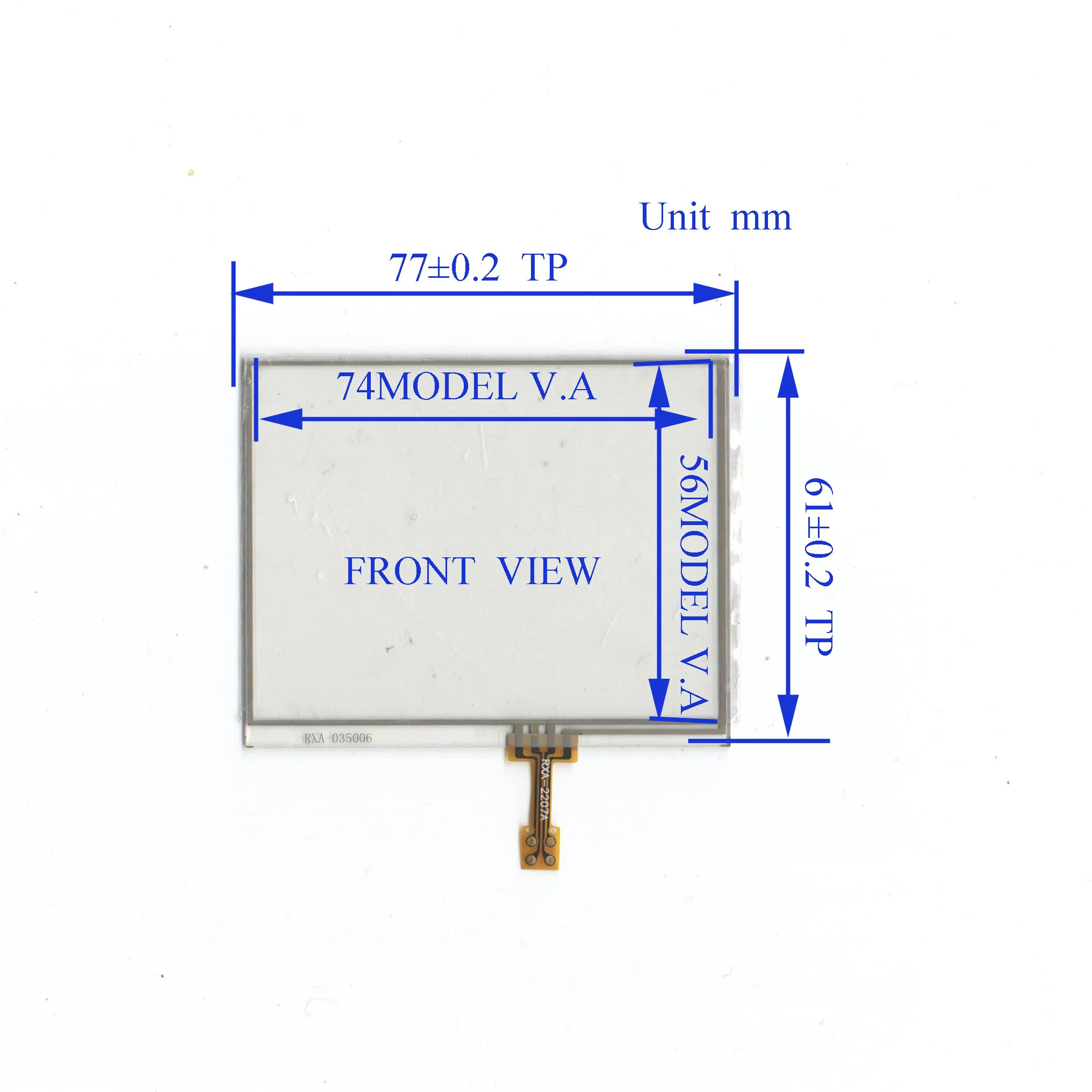 ZhiYuSun 035006 3.5inch 4 lins Touch Screen 77*61mm For GPS CAR sensor glass Industrial application this's compatible | Компьютеры и
