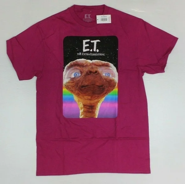 

ET The Extra Terrestrial Spielberg Movie Official Purple T-Shirt New! (5D3
