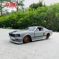 maisto 124 new hot sale 1967 ford mustang gt gray simulation alloy car model crafts decoration collection toy tools gift