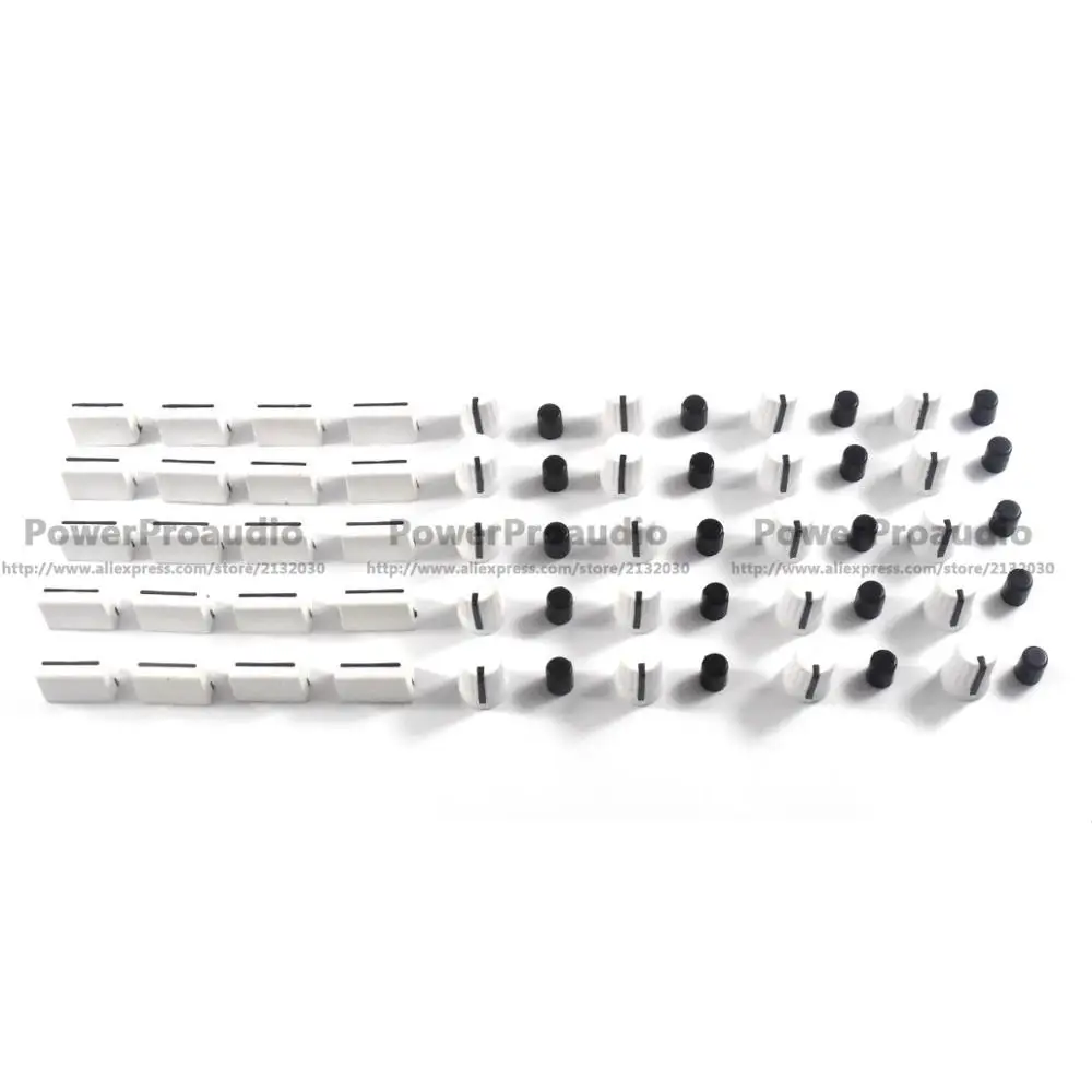 20PCS Rotary Knob+20PCS Fader Cap For Rane Mixer TTM 57 61 62 64 68 (White ) | Электроника