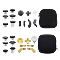 14pcs metal thumbsticks grips joystick caps paddle dpad trigger lock for x box one elite wireless controller series 2
