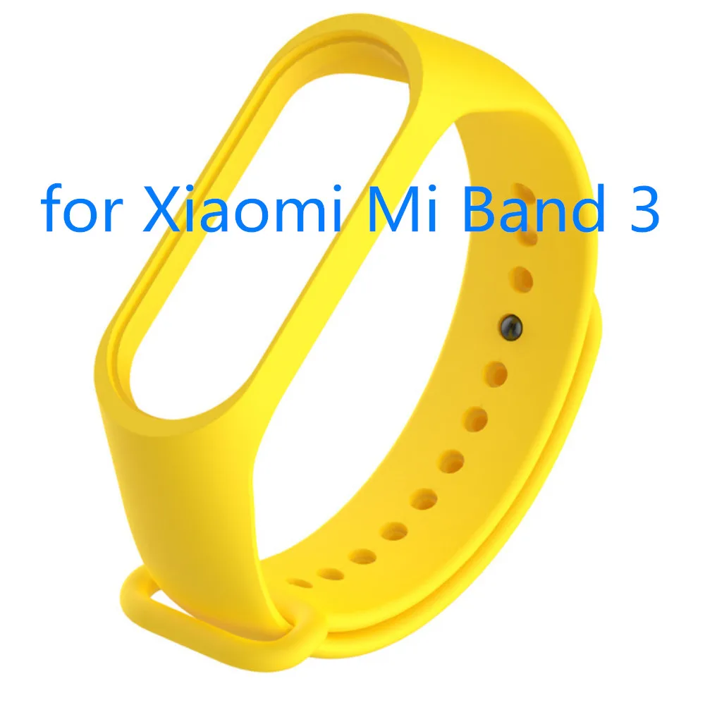 Для Mi Band 3 ремешок мягкий силиконовый спортивный ремешок для чистого цвета сменный водонепроницаемый браслет для Mi Band Smart 3 браслет