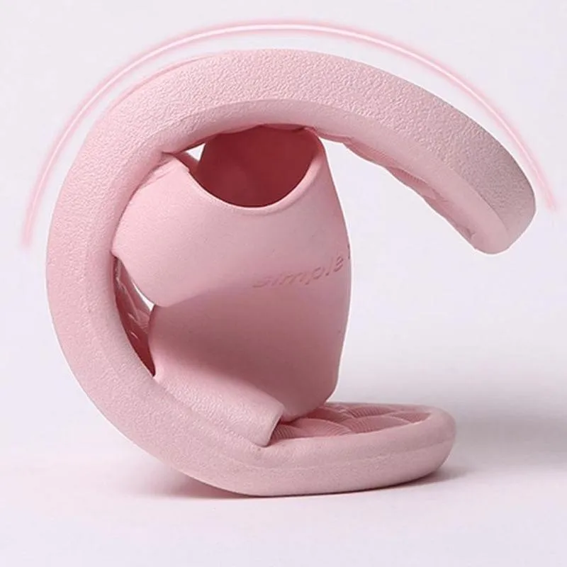 Summer Indoor Slippers Floor Flat Shoes For Women Men PVC Flip Flops Female Non-slip Bathroom Home Slippers Zapatillas De Hombre