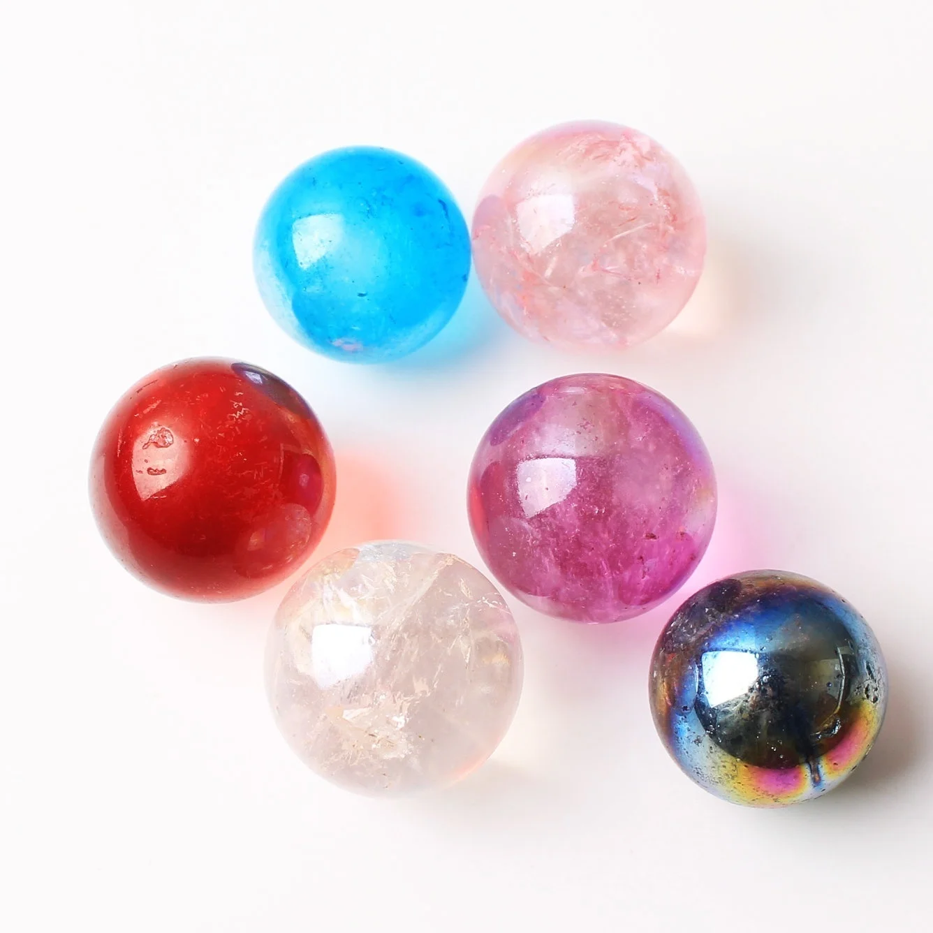 1 шт. чакра хрустальные Красочные Бусины Сделай Сам модные ювелирные изделия