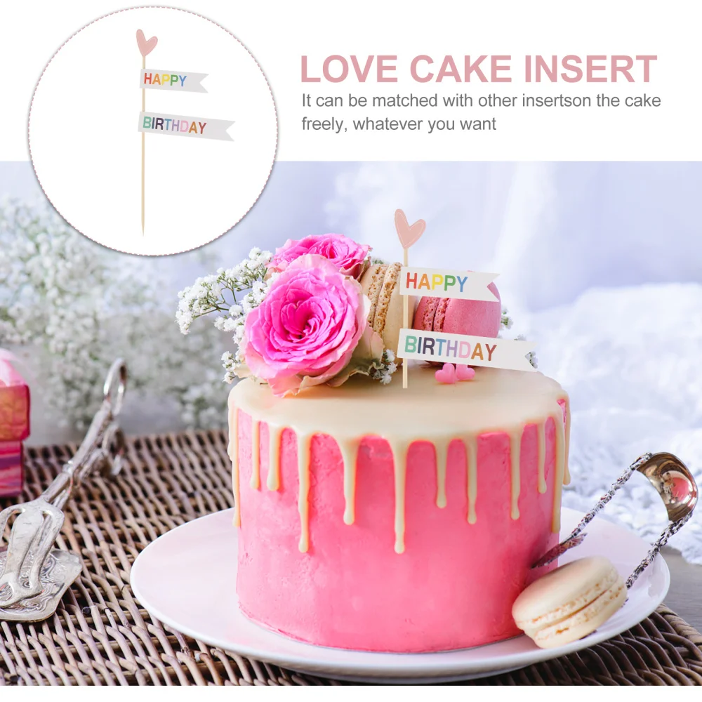 

30pcs Birthday Cake Inserts Cake Ornaments Cupcake Decorations Birthday Supply