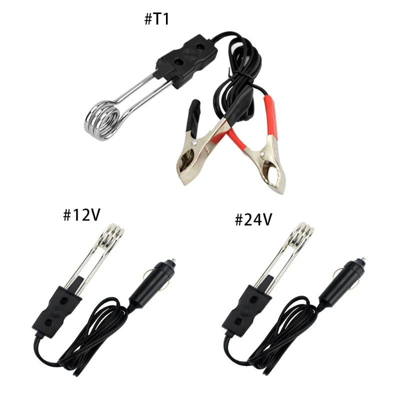 

Winter 12V/24V Vehicle Immersion Practical Tea Warmer Water Heating Equipment Drop Shipping