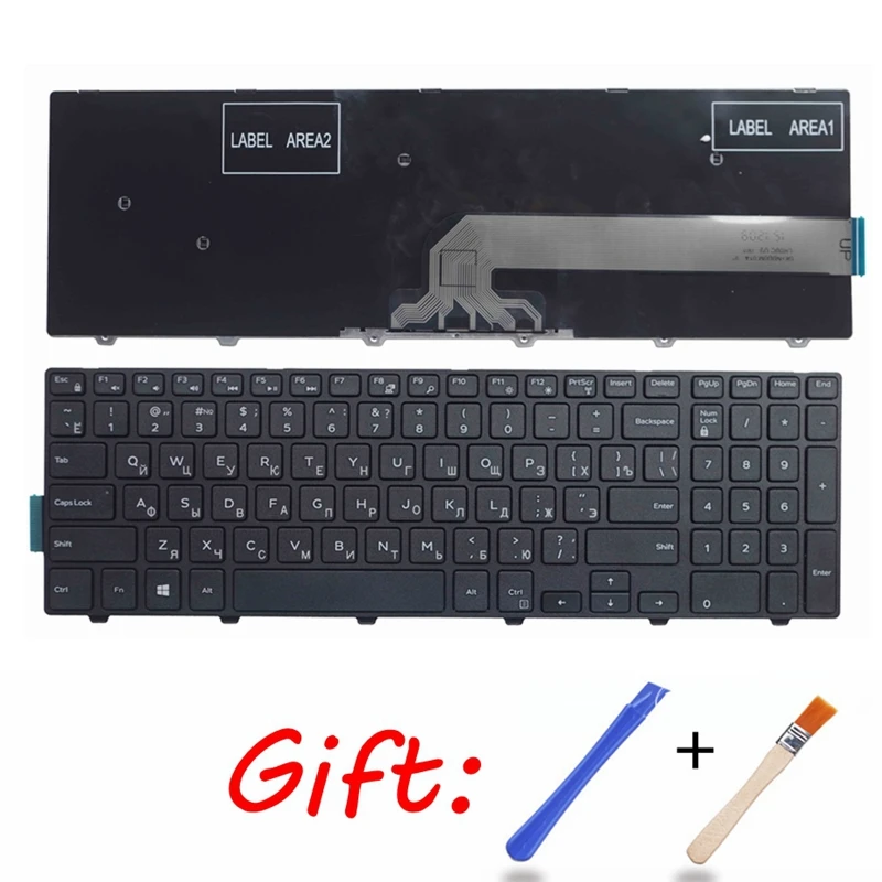 Ru черная новая клавиатура для ноутбука DELL Inspiron 15-3000 5000 17-5000 5547 3542 3543 15R-3542 15MR-1528 N5547