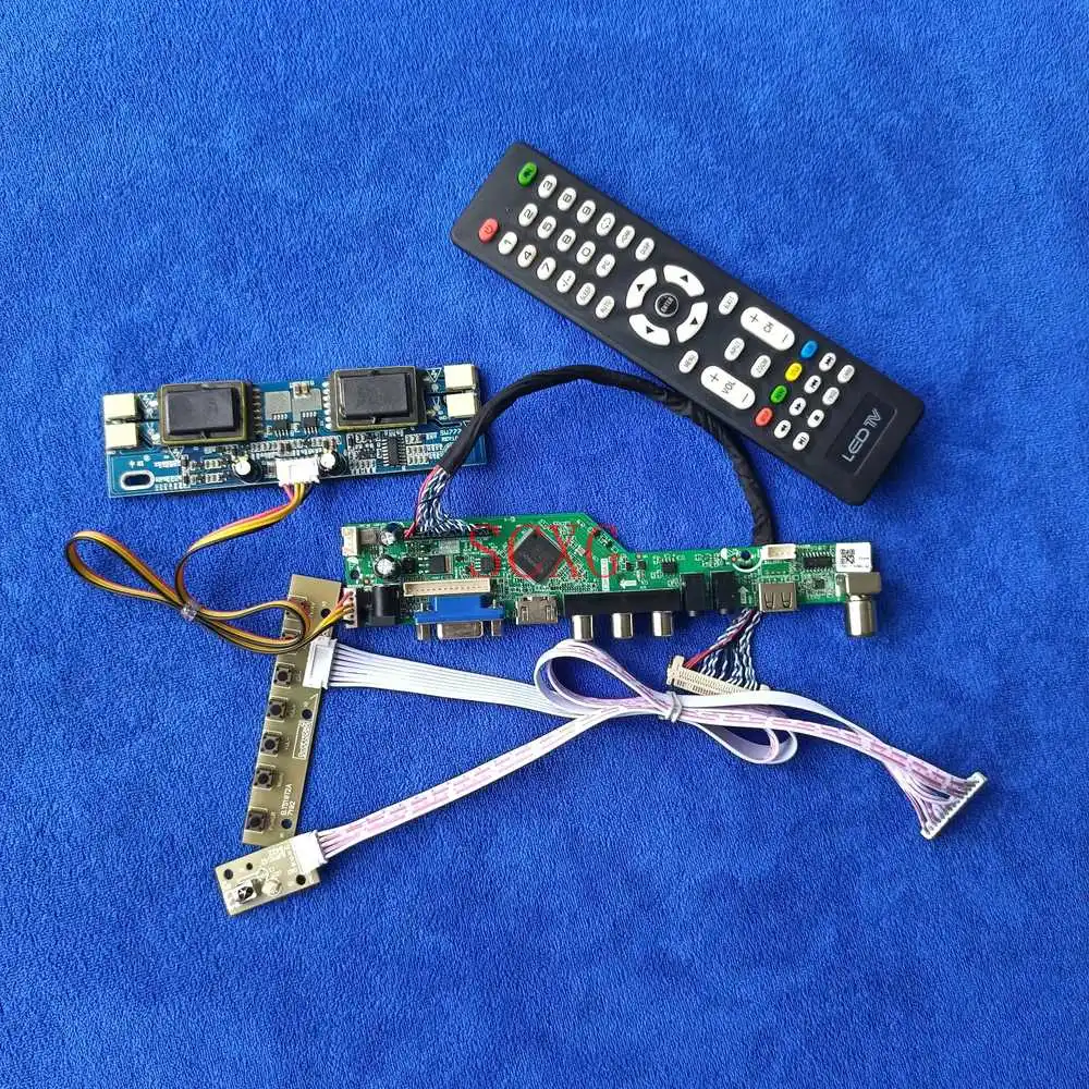 

Подходит для M185B1-L01/TMS185WX1-01TB 4 с холодным катодом (CCFL) 1366*768 30-контактный LVDS USB VGA AV HDMI совместимых с ЖК-дисплей матрица привод доска DIY kit сигнал а...
