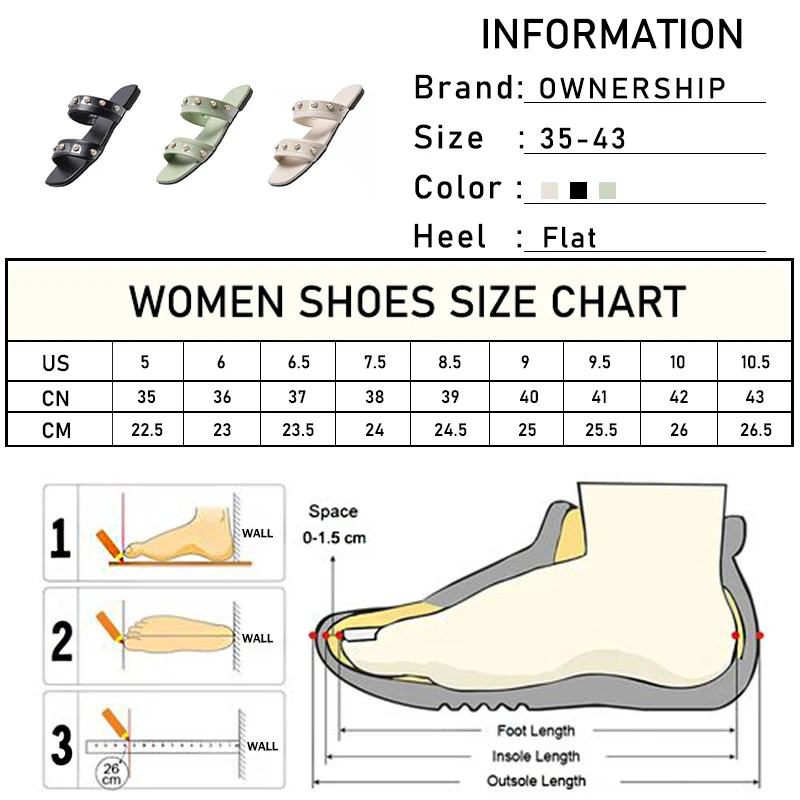 

Women Pearls Transparent Slippers 2021 Female Square Toe Slides Ladies Solid Summer Casual Concise Fashion New Flats Plus Size