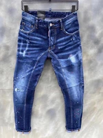 special offer dsquared brand italy mens jeans pants men slim jeans denim trousers biker patchwork pencil pants jeans for men