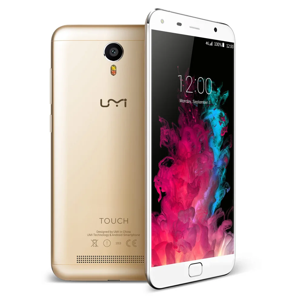 UMIDIGI сенсорный 4G смартфон 5," 2.5D 1920*1080 Android 6 3 Гб 16 Гб 5 Мп+ 13 МП Две камеры отпечатков пальцев OTG двухчастотный WiFi