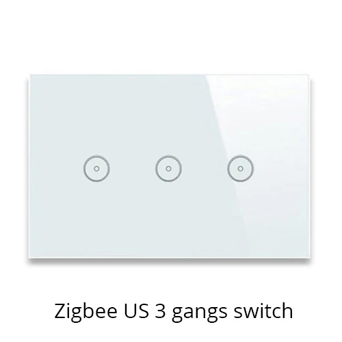 Tuya Zigbee концентратор умный дом PIR датчик двери датчик температуры и влажности Датчик домашней автоматизации сцена охранной сигнализации комплект - Цвет: 3 gang switches