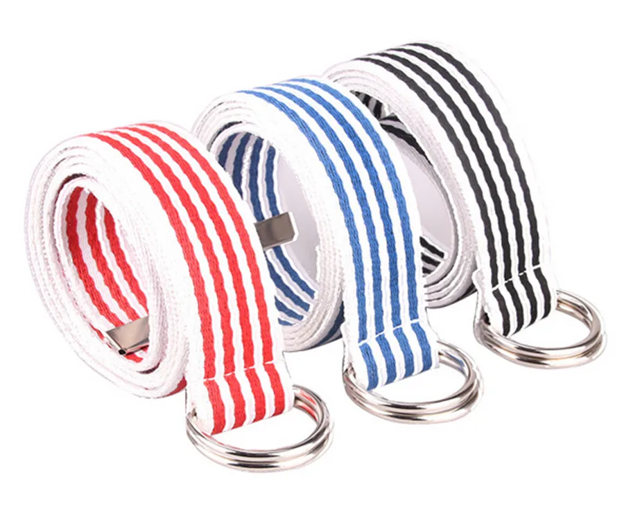 Женский джинсовый ремень с двойной петлей Простой декоративный из джинсовой