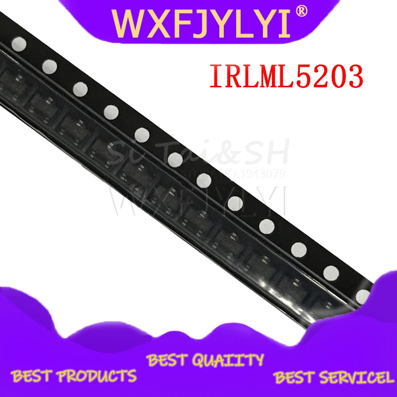 

10pcs IRLML5203TRPBF SOT IRLML5203 SMD Power MOSFET new and original