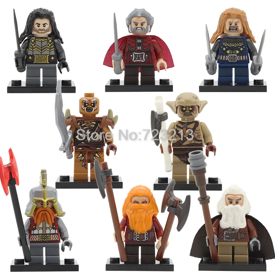 PG8183 Desolation of Smaug рисунок Фили дайн Ironfoot Kili Oin Gloin Dori Goblin ORCS строительные блоки модели кирпичи наборы игрушек