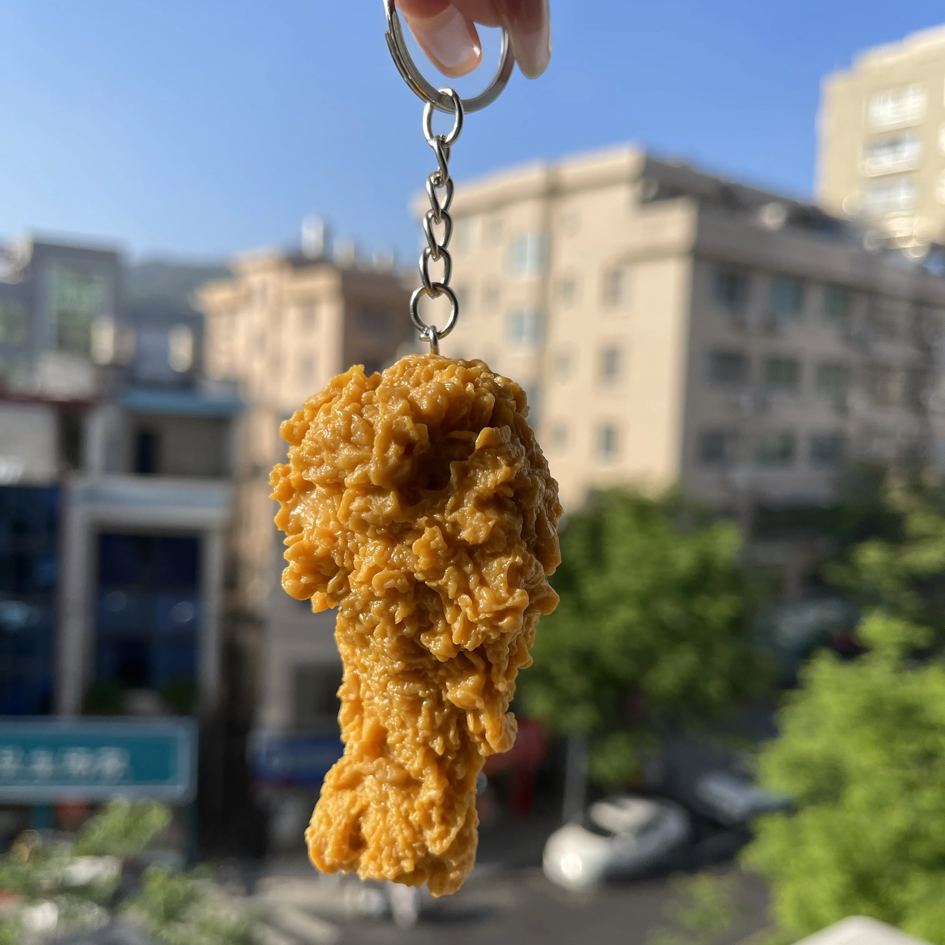 Имитация брелоки еда картофеля фри брелок &quotцыпленок&quot самородки жареные ноги