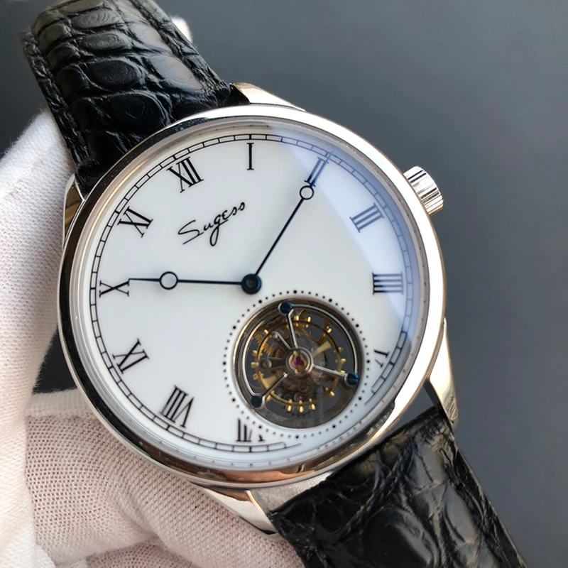 

Для мужчин часы Чайка двигаться Для мужчин t ST8230 Tourbillon Sugess Механические Сапфир Водонепроницаемый Аллигатор бизнес застенчивый שעונים לגבר