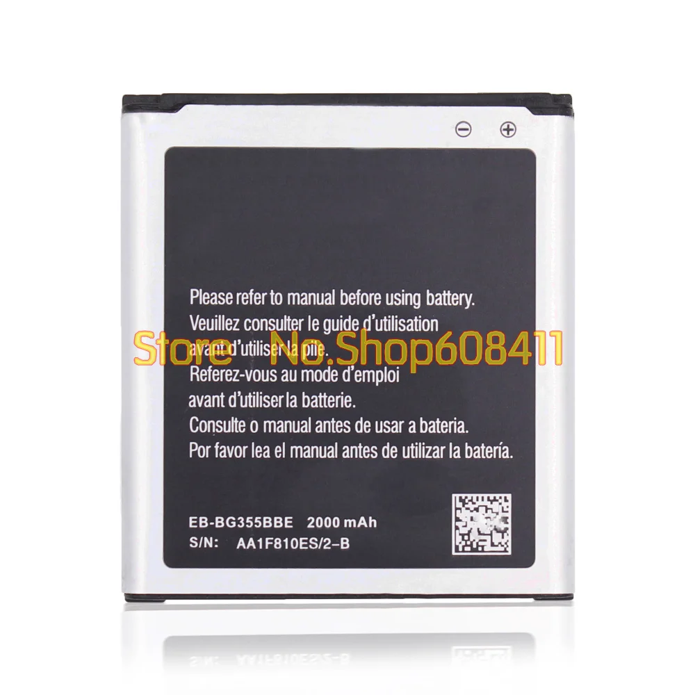 VK 3 8 V 2000mAh 7.60Wh батарея EB BG355BBE для Samsung Galaxy Core 2 G355/H G3586v G3558 G3588V G3589W