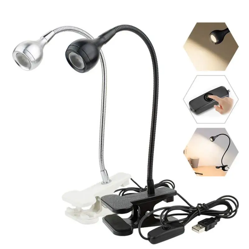 

USB Night Light Computer Lamp Notebook USB Eye Protection Bedroom Study Room Reading Table Lamp Table Lamp Clip Lamp With Switch