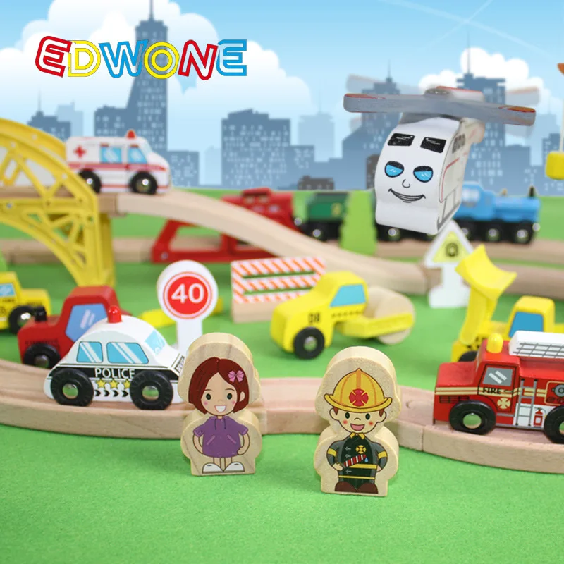 Edwone деревянная машинка инженерная серия совместима с деревянными треками