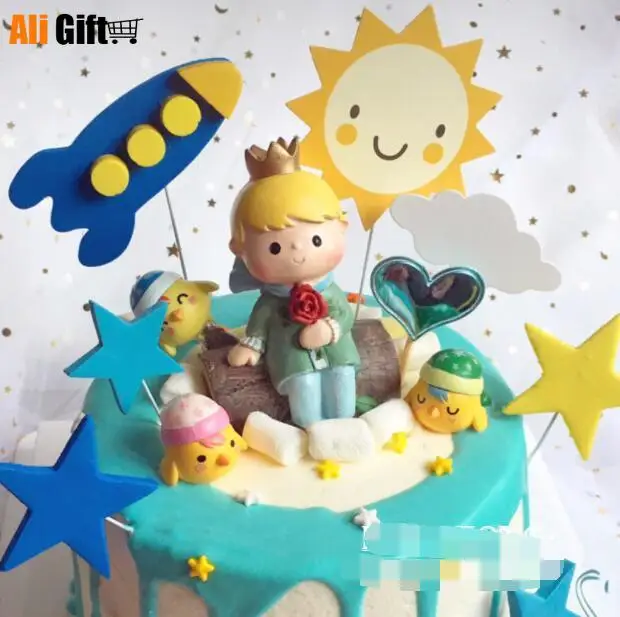 Лидер продаж новинка 2021 украшения торта на день рождения с принтом Маленький