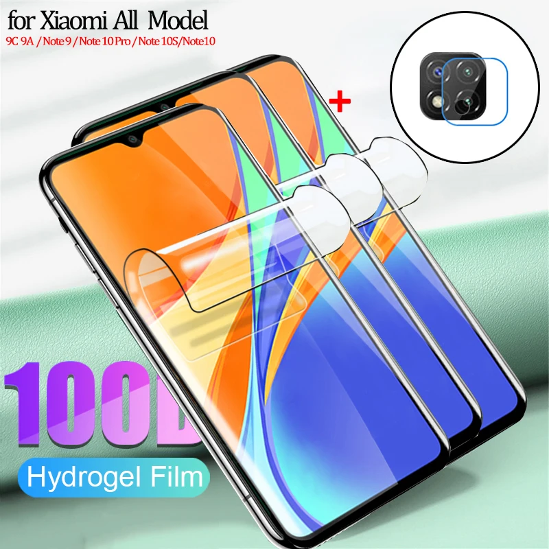редми 10 Гидрогелевая пленка для redmi note 9 pro 5g 10t мягкое стекло 9с нфс нот 10s защитная