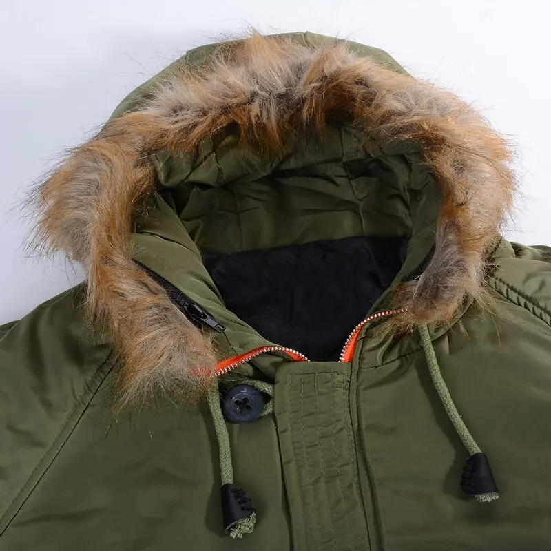 2019 New Autumn jacket men Casual Warm Parka Men coat Fashion Detachable Fur Hooded Mens Jackets and Coat Veste Homme Plus Size |