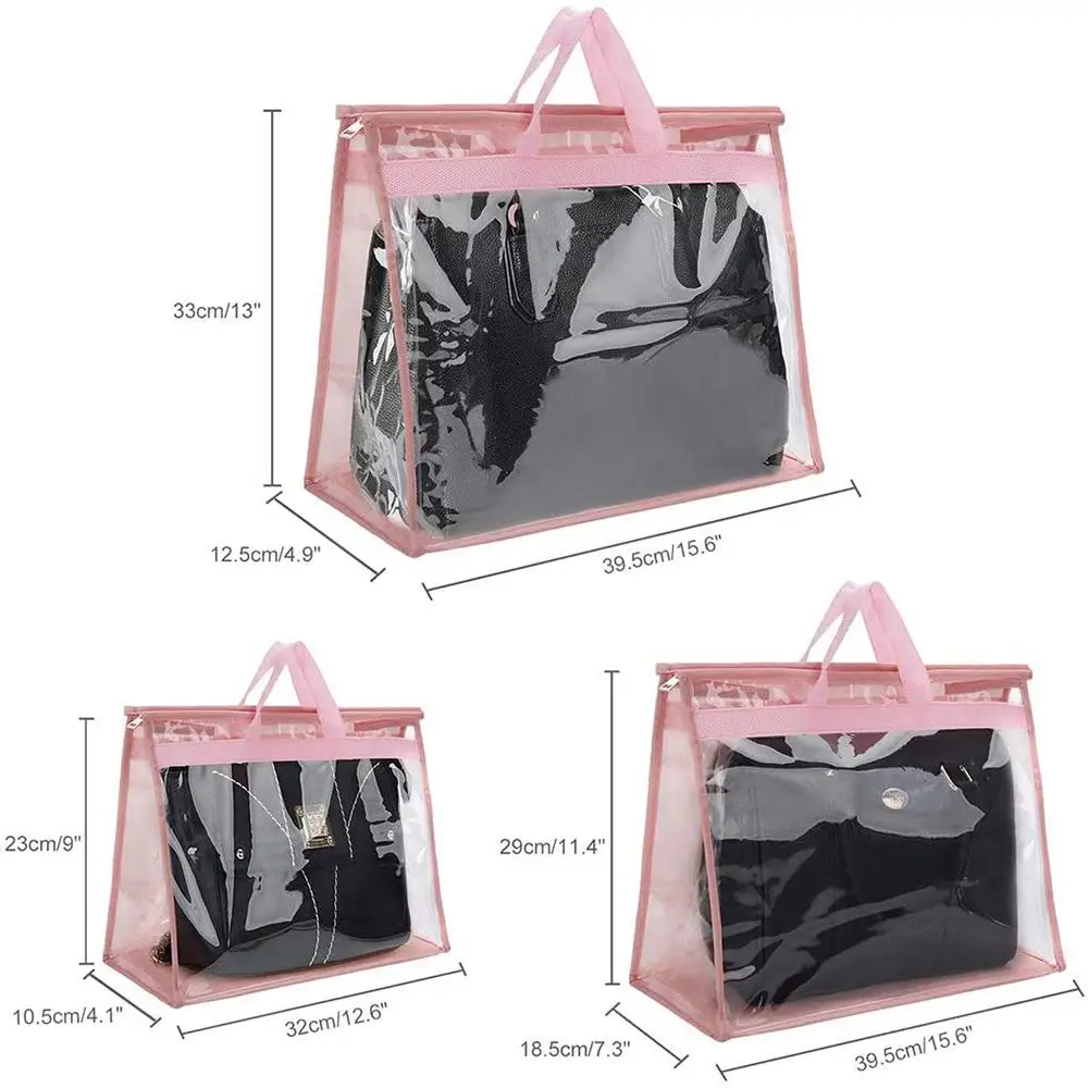 

Dust Bag For Handbag Wardrobe Finishing Hanging Toiletry Storage Pouch Wardrobe Closet Dust Cover For Women Bag