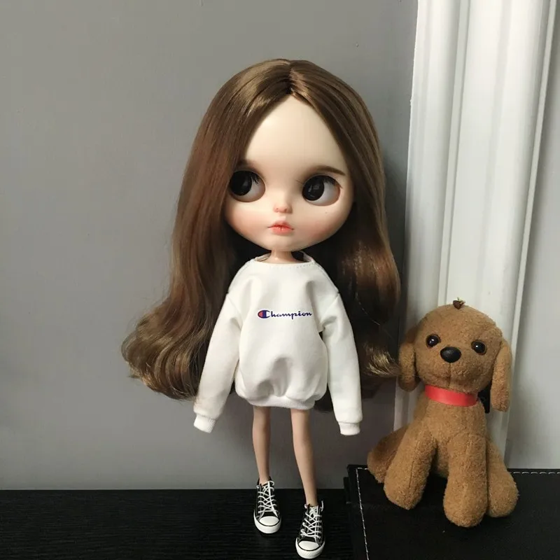 Повседневная футболка Blyth Doll с длинными рукавами для Azone Licca OB 1/6 аксессуары кукол