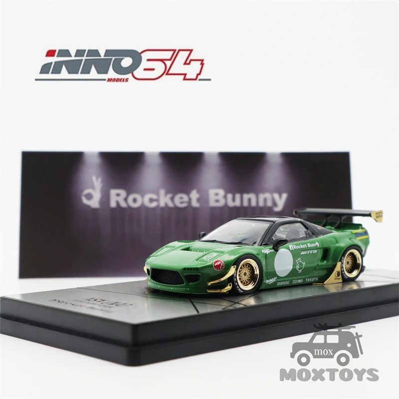 

Модель автомобиля INNO 1:64 Honda NSX NA1, металлик, зеленый
