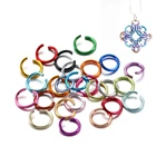 300 шт.лот 6 8 10 мм алюминиевые мягкие Открытые Кольца разрезные кольца соединители для самостоятельного изготовления ювелирных изделий Аксессуары