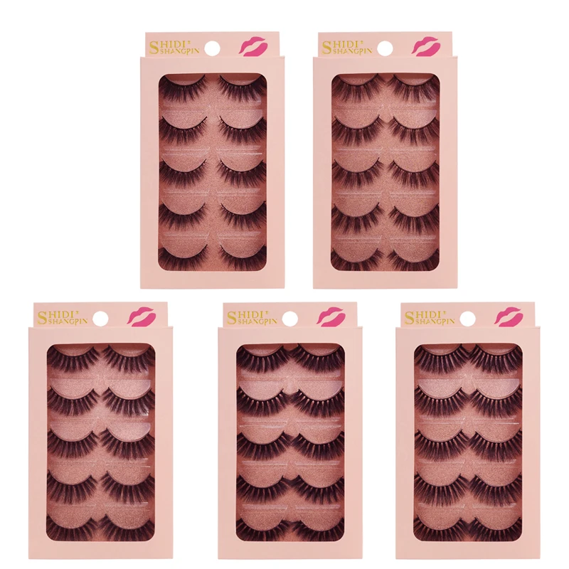 YSDO Lashes 5 пар, норковые ресницы, натуральные длинные 3d норковые ресницы ручной работы, накладные ресницы, накладные ресницы для макияжа
