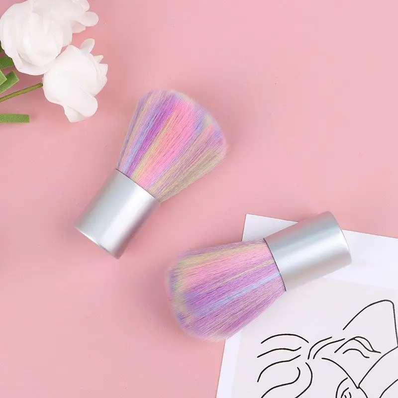 

1PCS soft Nail Art Glitter Brush Manicure Acrylic Makeup Clean Powder Remover