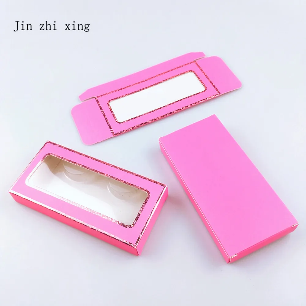 3D норковых ресниц Коробки ресницы упаковочной коробки Розовый коробка Бумага