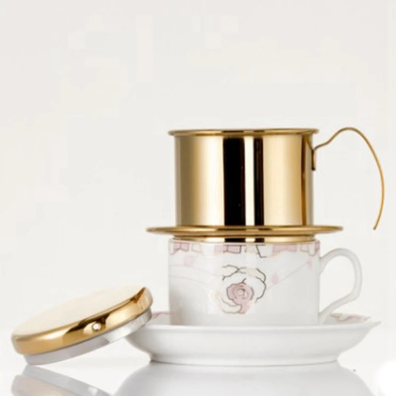 HOT-Portable Coffee Maker Stainless Steel Mini Maker/Drip Pot Filter Tea Filters Tools Vietnamese Kitchen Tool | Дом и сад