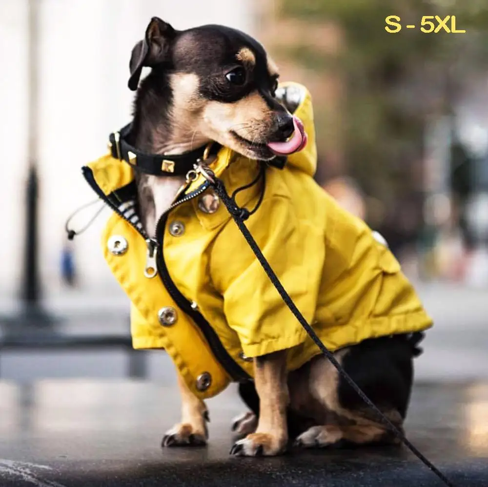 

Waterproof Pet Jacket Dog Clothes for Small Medium Large Dogs Raincoat Windproof Dog Dog Sport Hoodies Jackets Popa Perro S-5XL