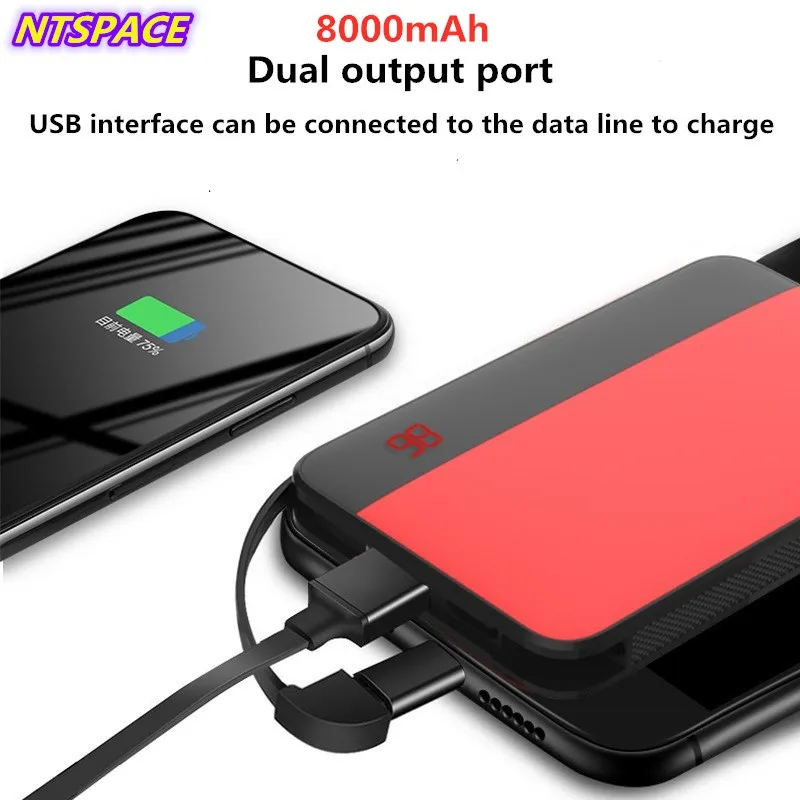 

Backup Battery 8000mAh Mini Power Bank For iPhone/Samsung Portable Fast Charging For Huawei/Xiaomi External Battery Charger